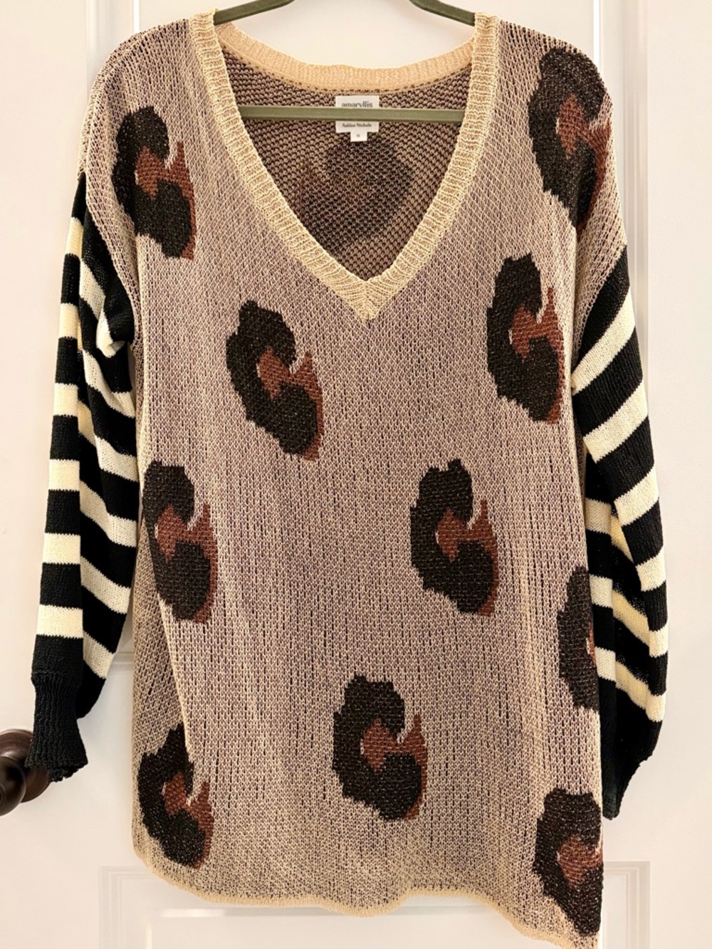 Amaryllis X Ashlee Nichols Collection- Size Small-OVERSIZED-lightweight sweater